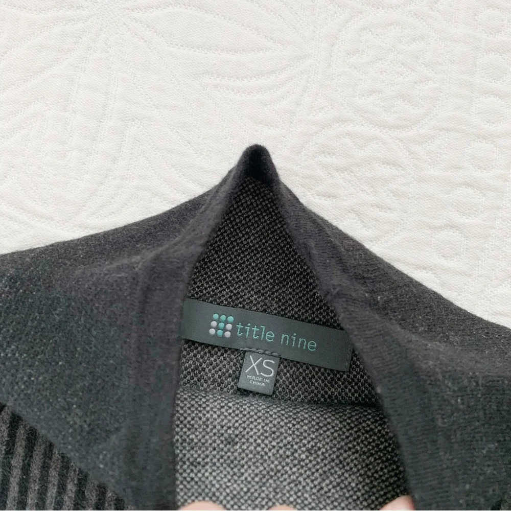 Title Nine‎ Washable Merino Wool Barra Tunic Sweater, Fair Isle Black